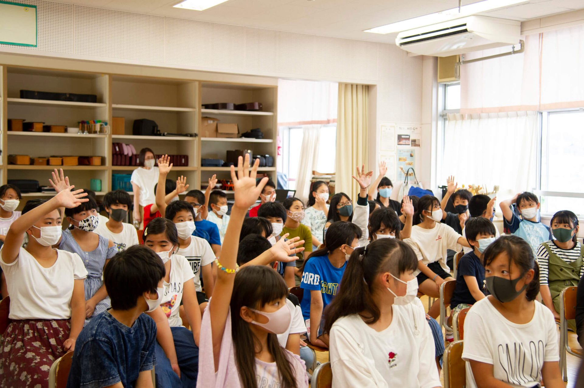 ウッドストロー出張授業の様子